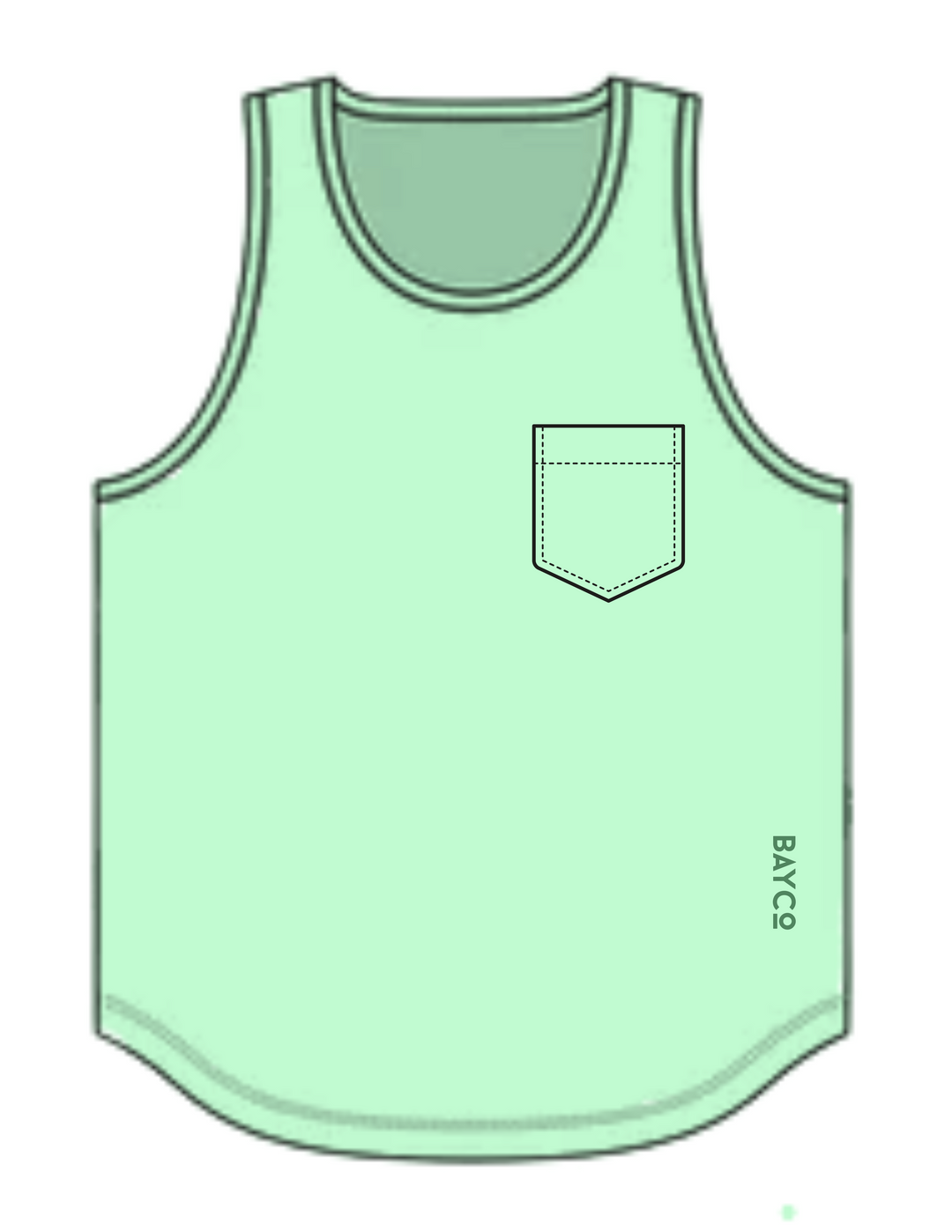 Bamboo Bay Tank (Mint)