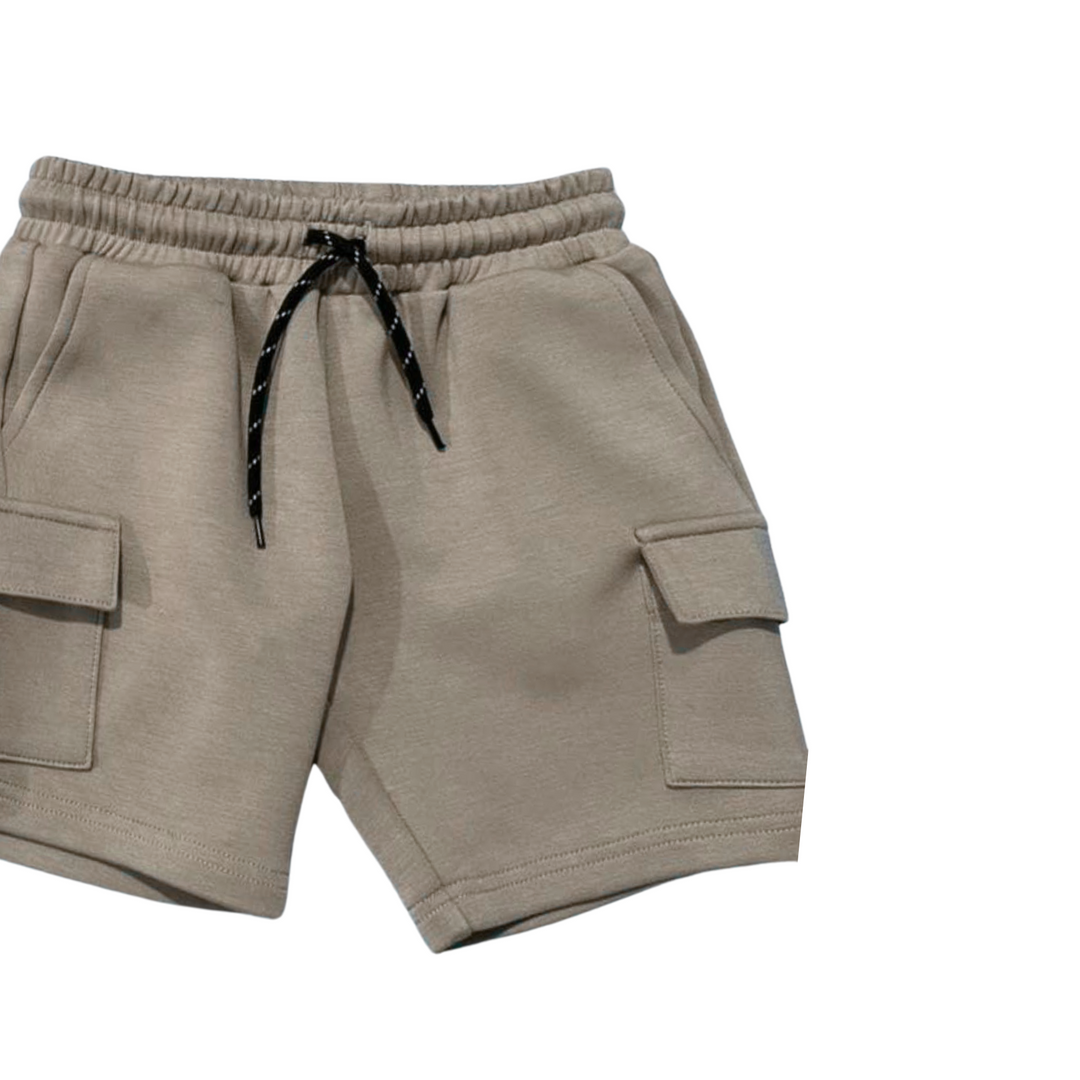 LUXE Cargo Shorts (Taupe)
