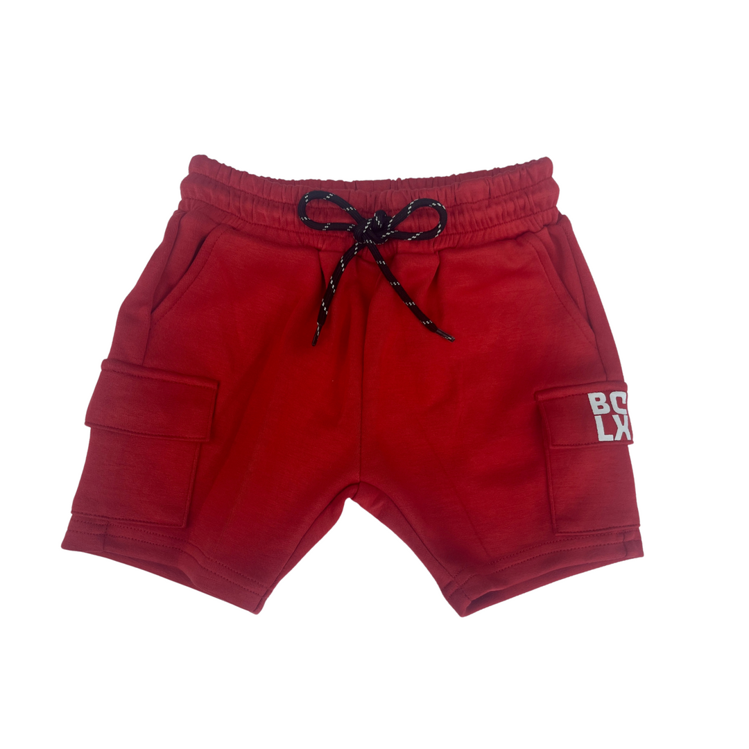 LUXE Cargo Shorts (Coastal Red)