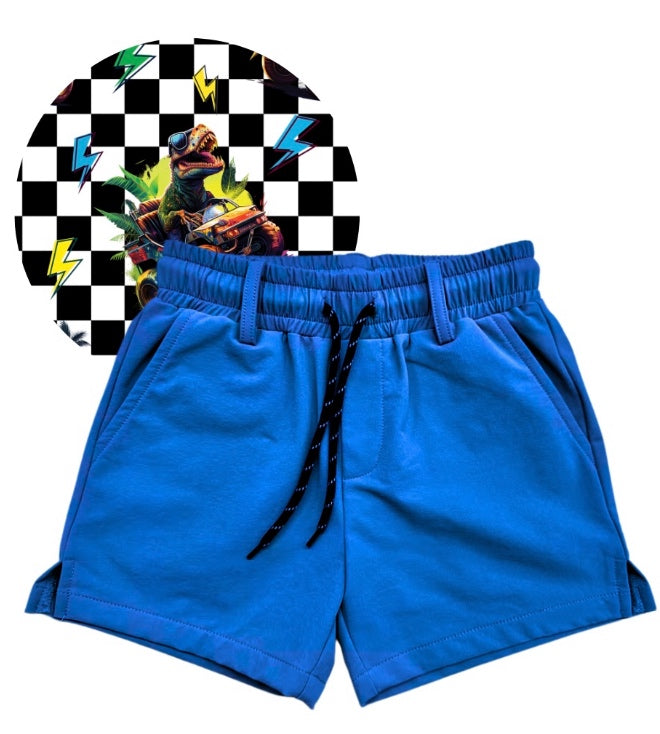 Cobalt + Dino Driver Hybrid Shorts