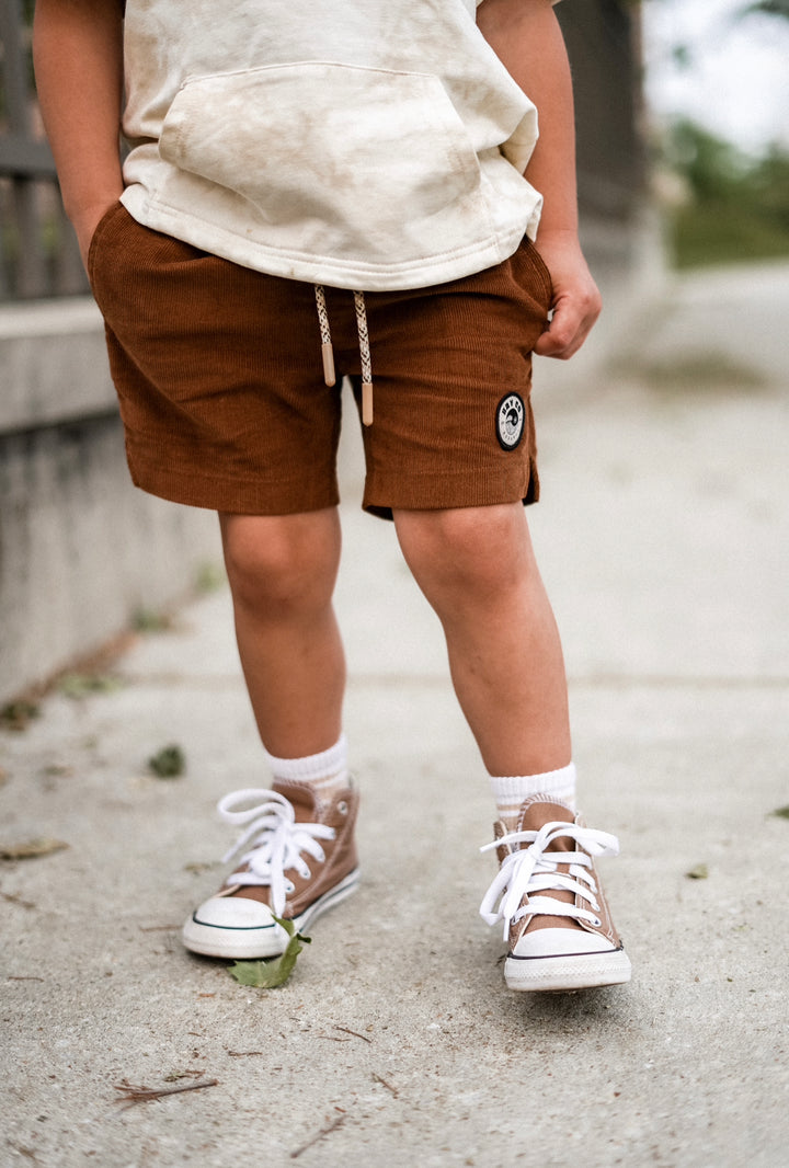 Camel Cord Shorts