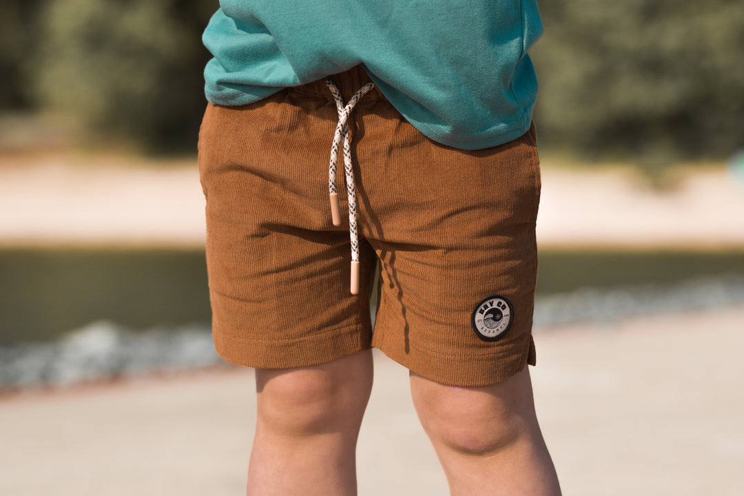 Camel Cord Shorts