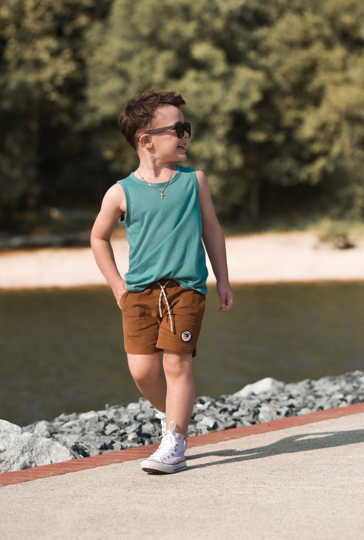 Camel Cord Shorts