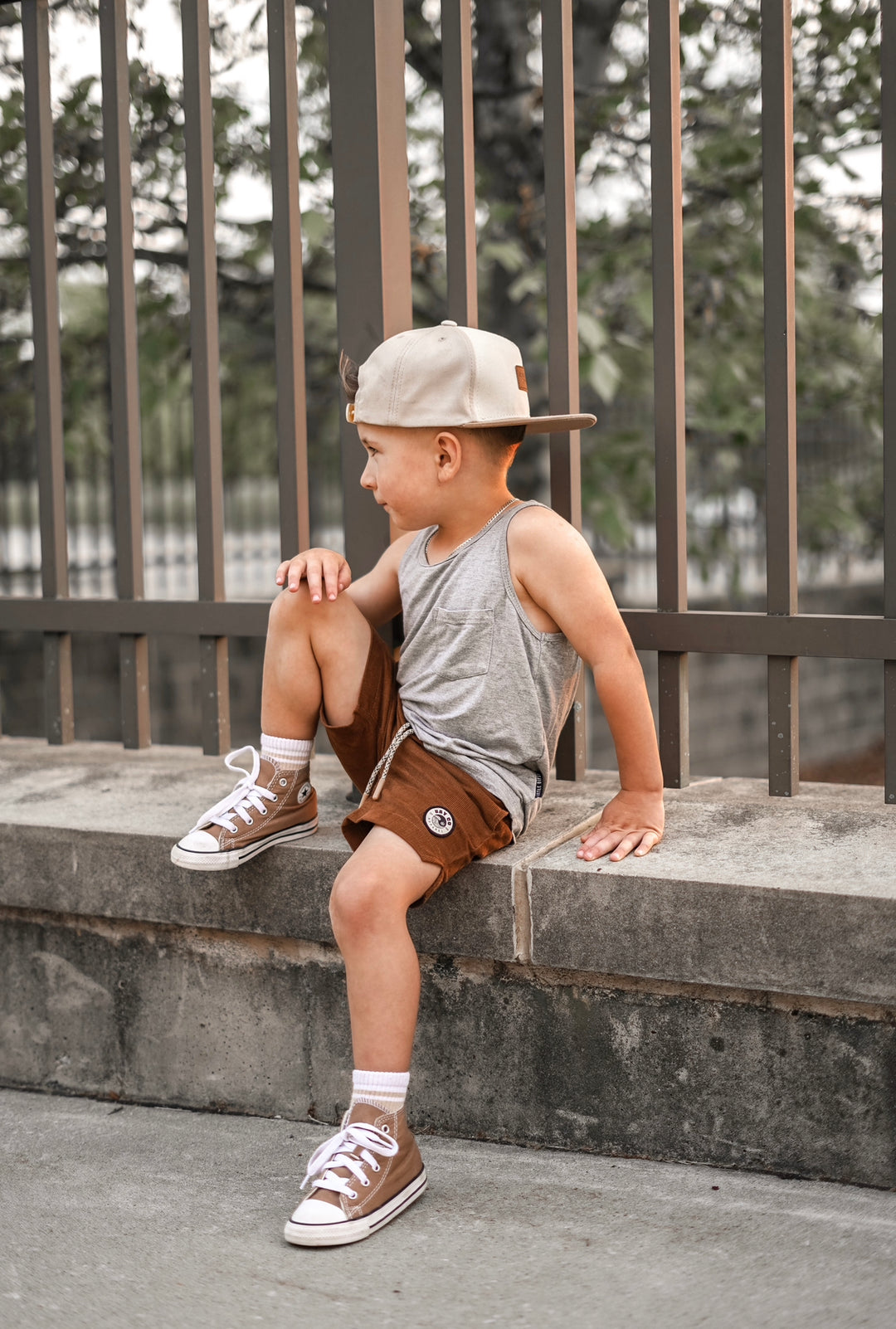 Camel Cord Shorts
